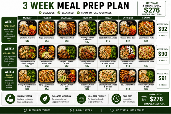 Meal Prep 3 Weeks