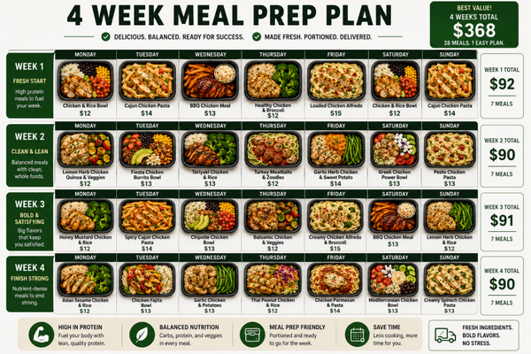 Meal Prep 4 Weeks
