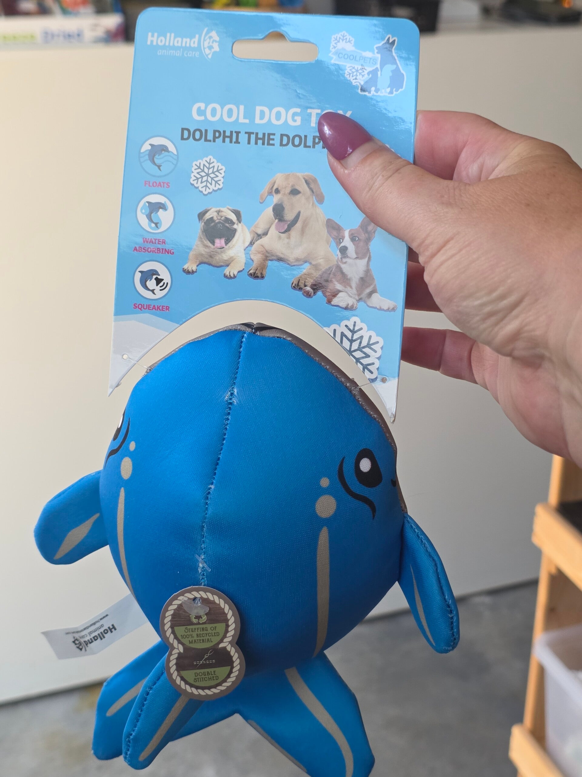 CoolPets Dolphi the Dolphin – Drijvend Hondenspeeltje voor Waterpret