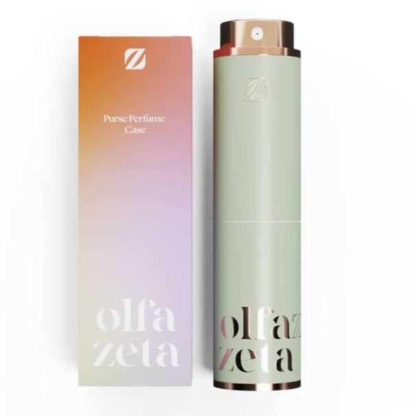 perfume case zacht groen