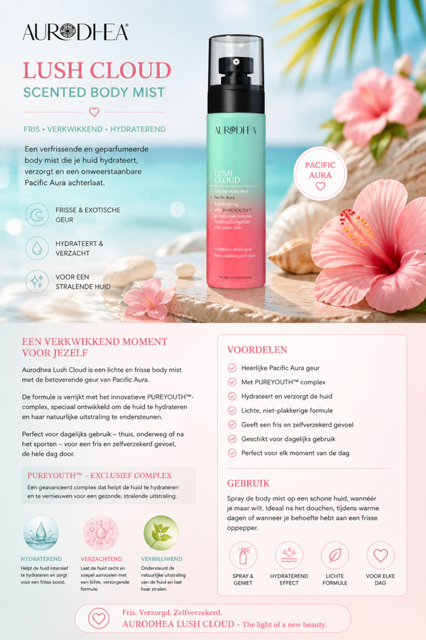🌊 Aurodhea Lush Cloud Pacific Aura – Scented Body Mist