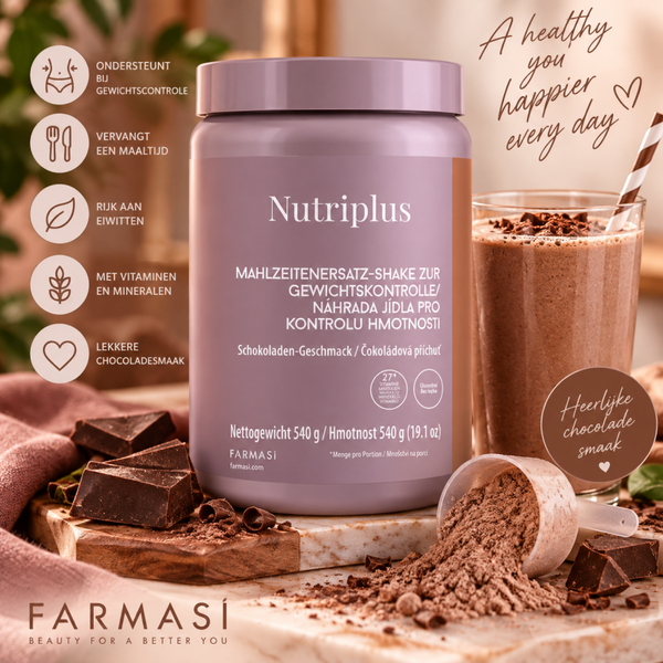 🍫 Farmasi Nutriplus Meal Replacement Shake Chocolade – 540 g