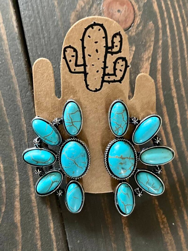 Turquoise Squash Earrings