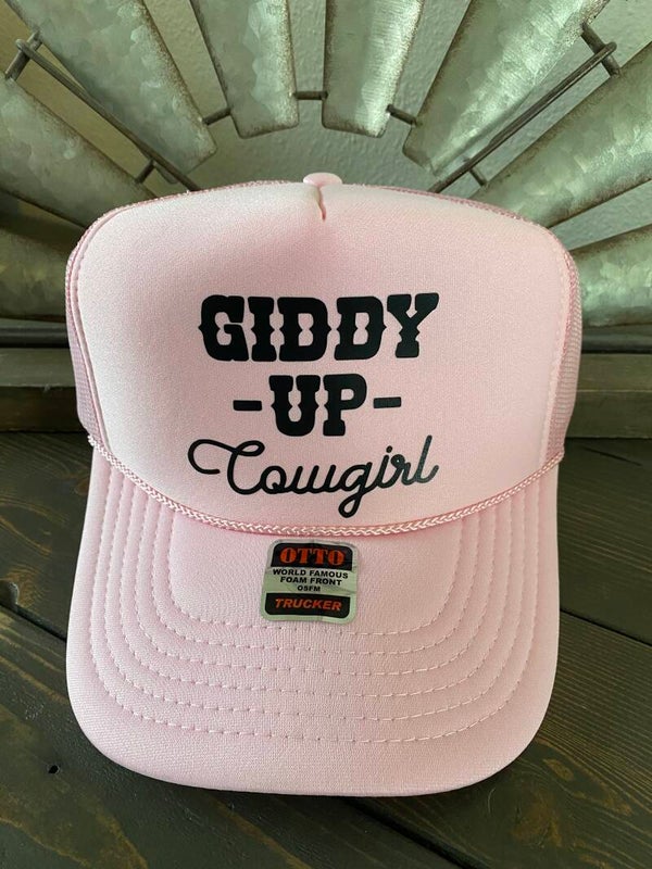 Giddy Up Cowgirl Western Trucker Hat