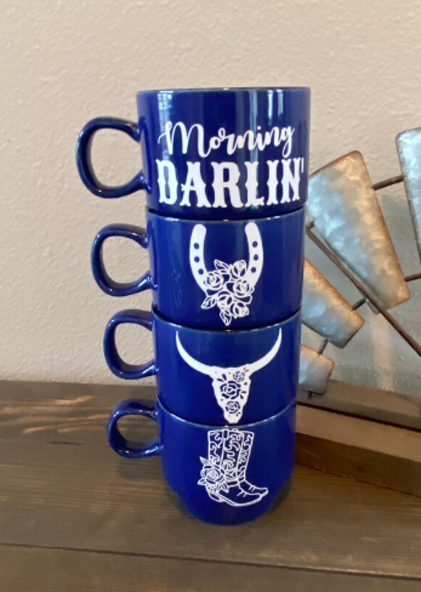 Morning Darlin' Stacking Mug Set