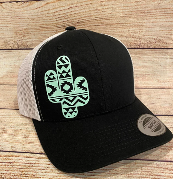 Aztec Cactus Snapback Hat