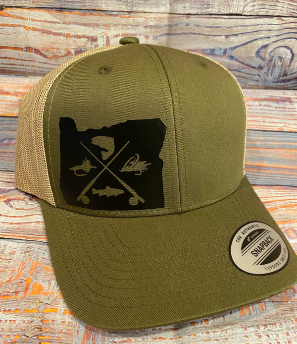 Oregon Fishing Snapback Hat