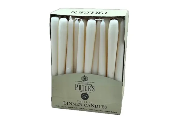 Tapered Ivory Candles 1x50