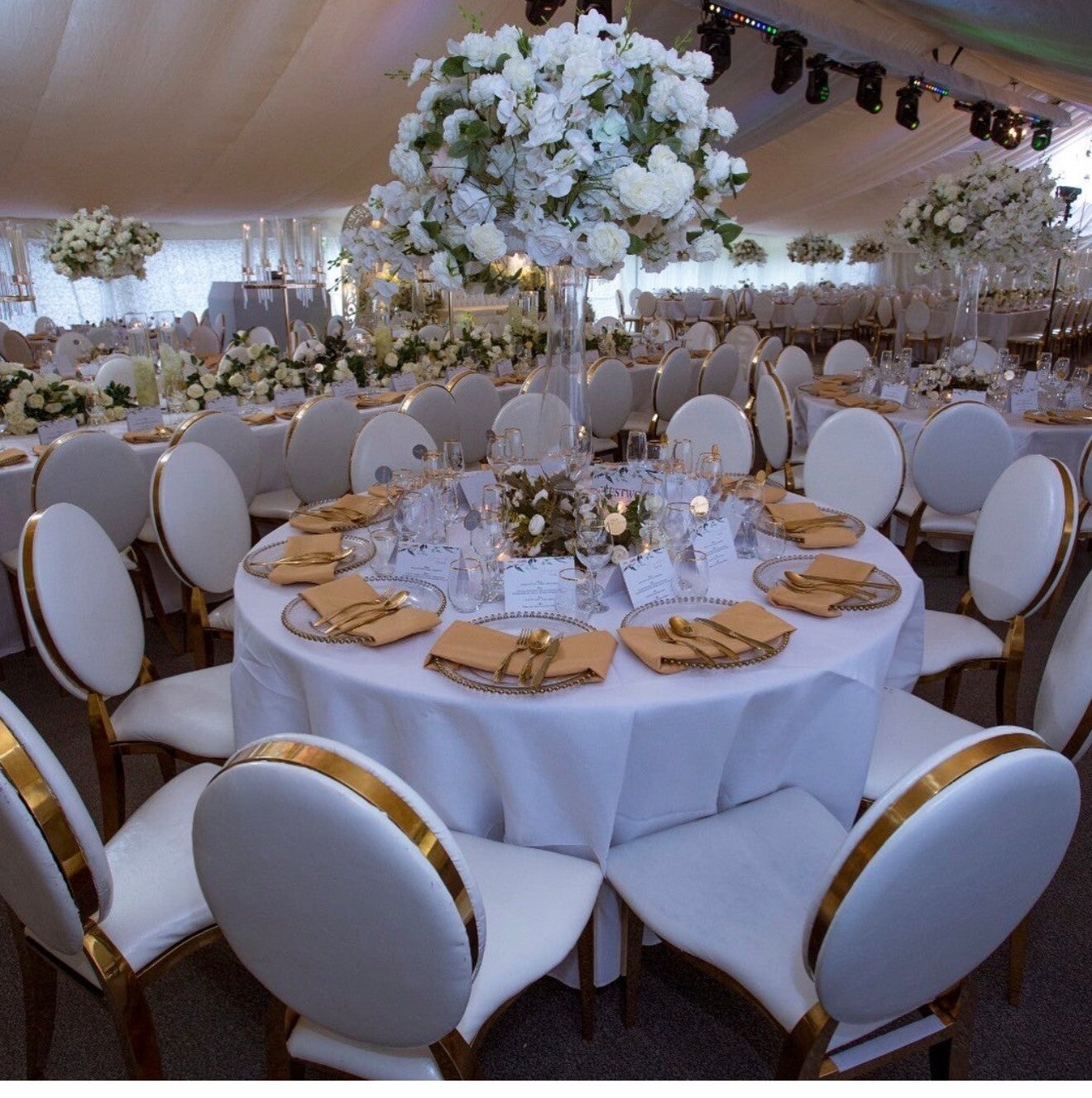 Glass beaded charger plate