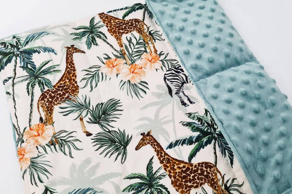 Verzwaard schootkussen zebra girafe (kind)