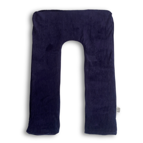 Verzwaard nekkussen Corduroy Donkerblauw