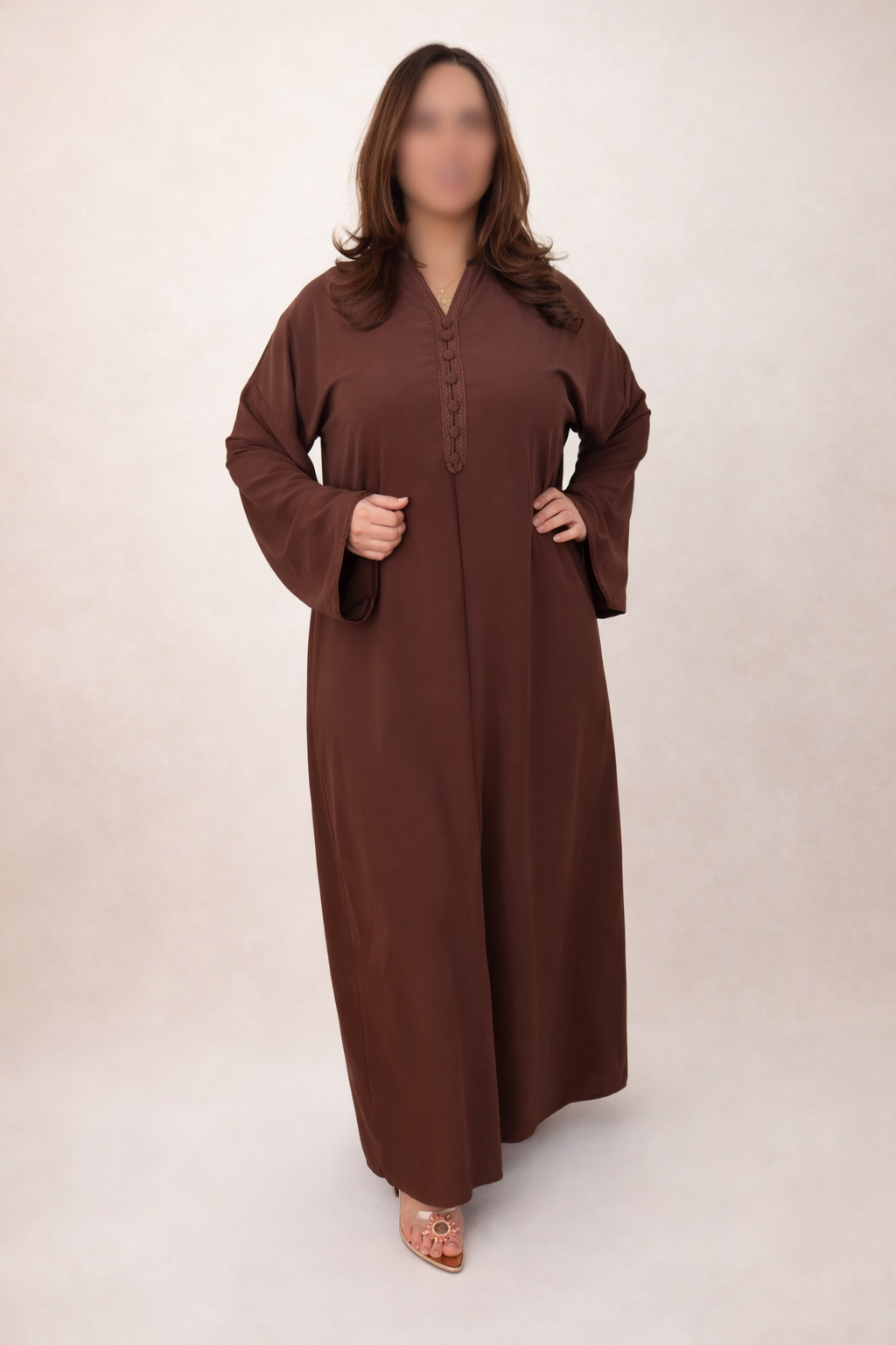 Sahra Abaya – Chocolate Brown