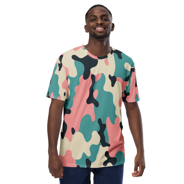 Men's Digital camo crew neck tee shirt