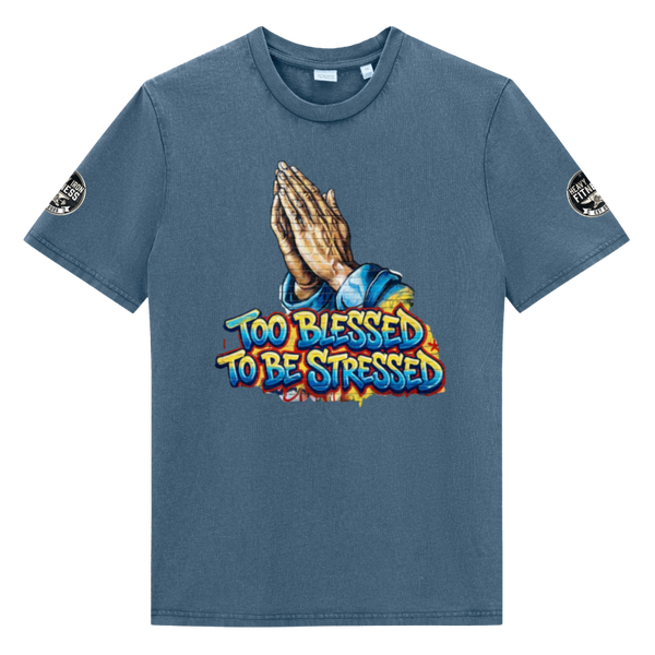 Unisex To blessed to be stressed garment dyed creator 2.0 vintage tee shirt stanley/stella