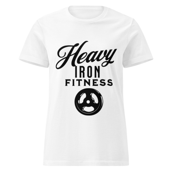 Women's heavy iron fitness tee shirt