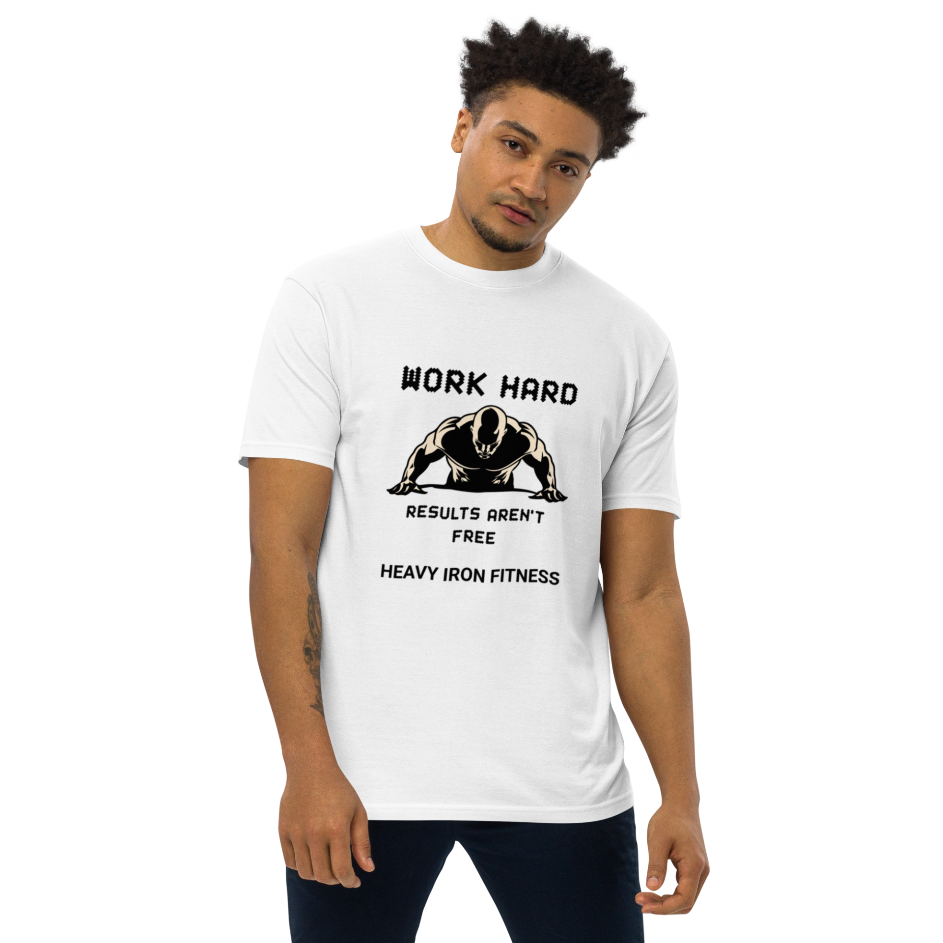 Men's work hard tee shirt