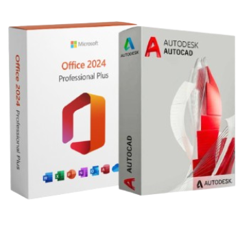 Microsoft Office 2024 Professional Plus and Autocad 2024