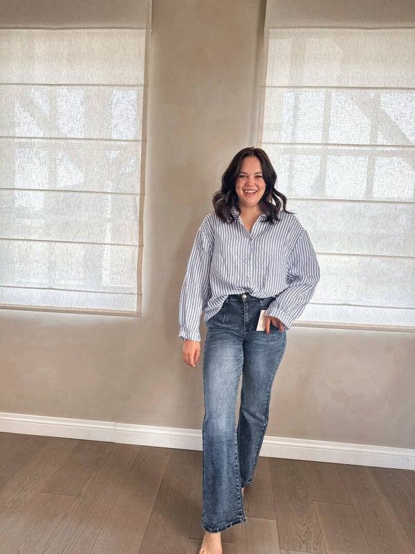 Tetra striped shirt blue