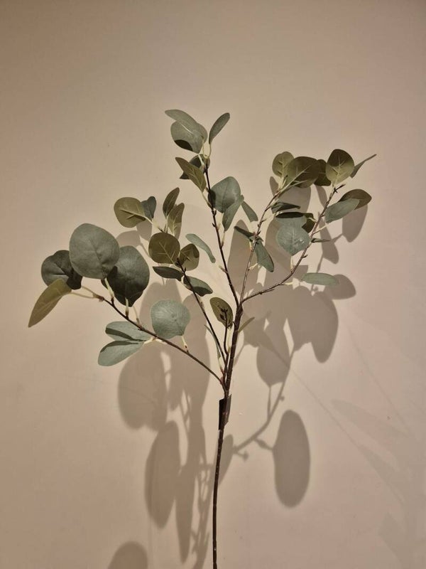 Zijde Bloem Eucalyptus Groen 83cm