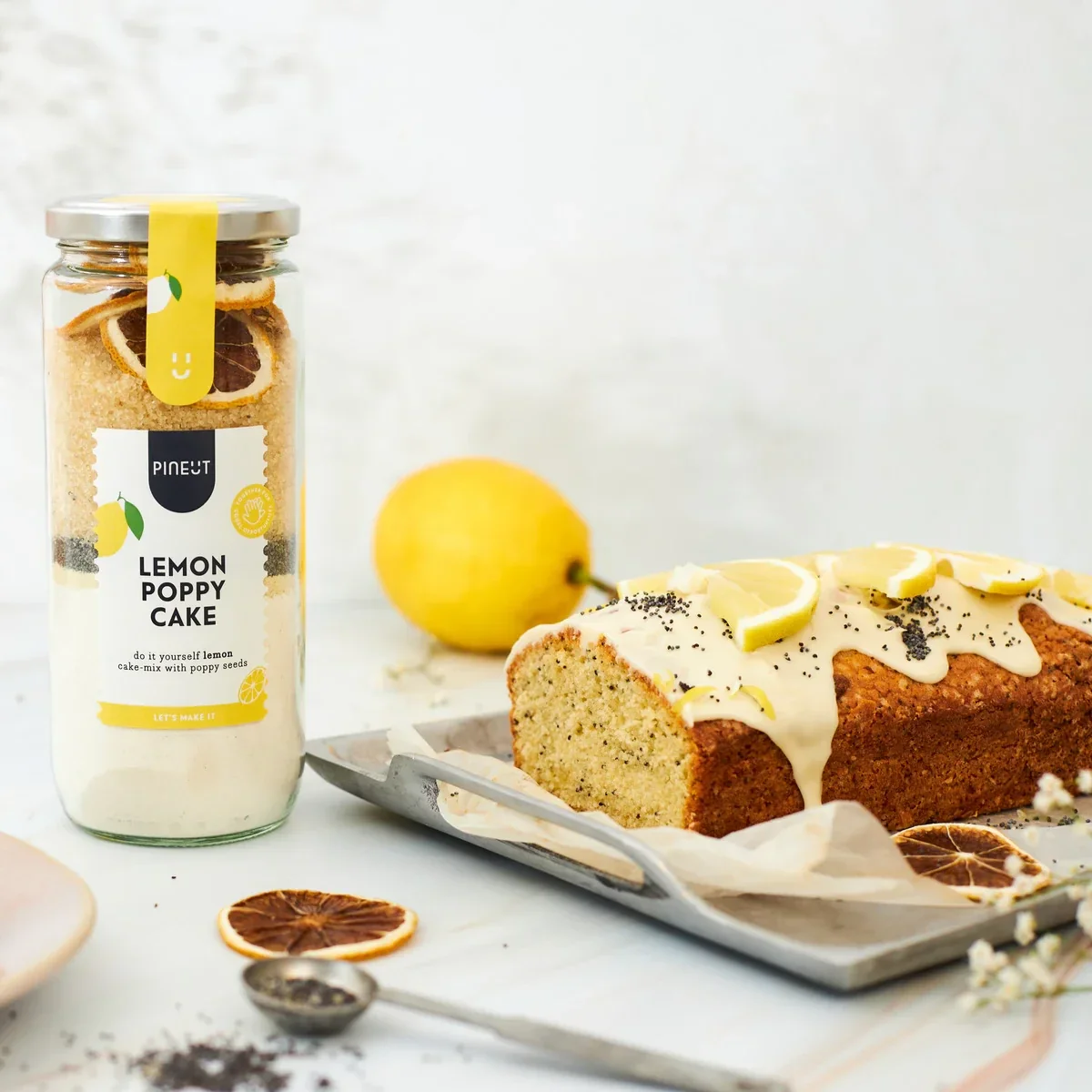 Pineut Lemon Poppy Cake