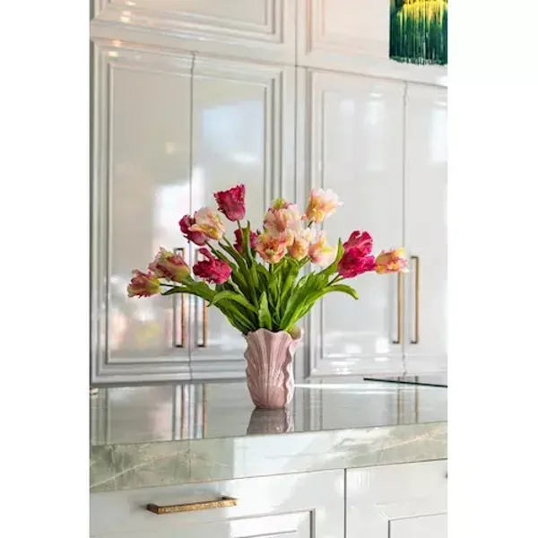 Zijde Bloem Bos Tulpen Mix Roze 51cm