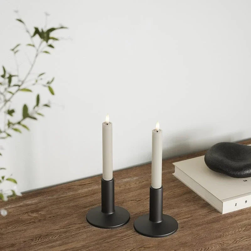 LED Dinerkaars 2 stuks Ø 2,2 x 15 cm Zand