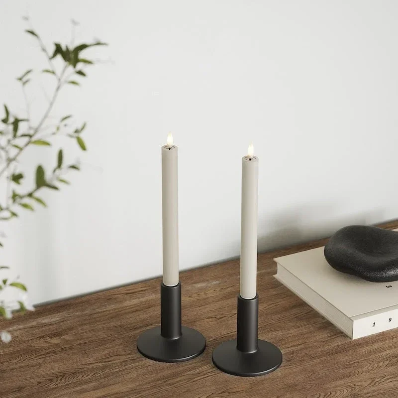 LED Dinerkaars 2 stuks Ø 2,2 x 24 cm Zand