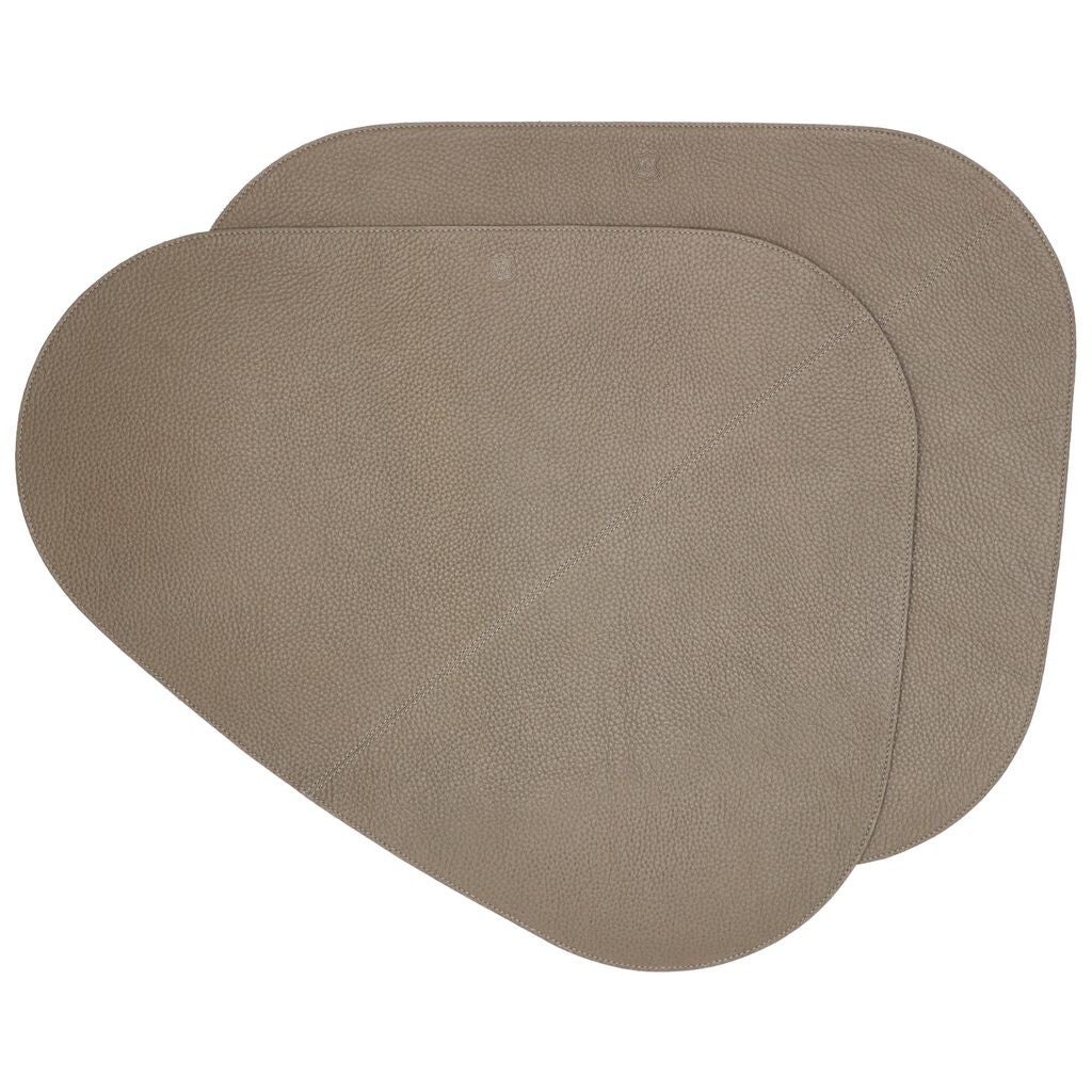 Chamada Placemat Lotte Organisch Taupe Effen