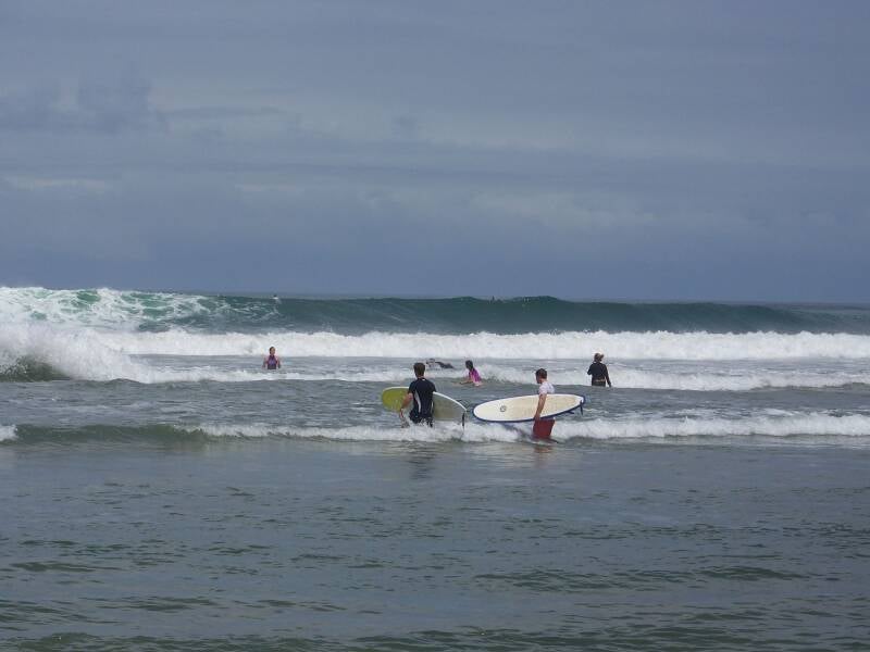 Surfing at Santa Teresa Costa Rica