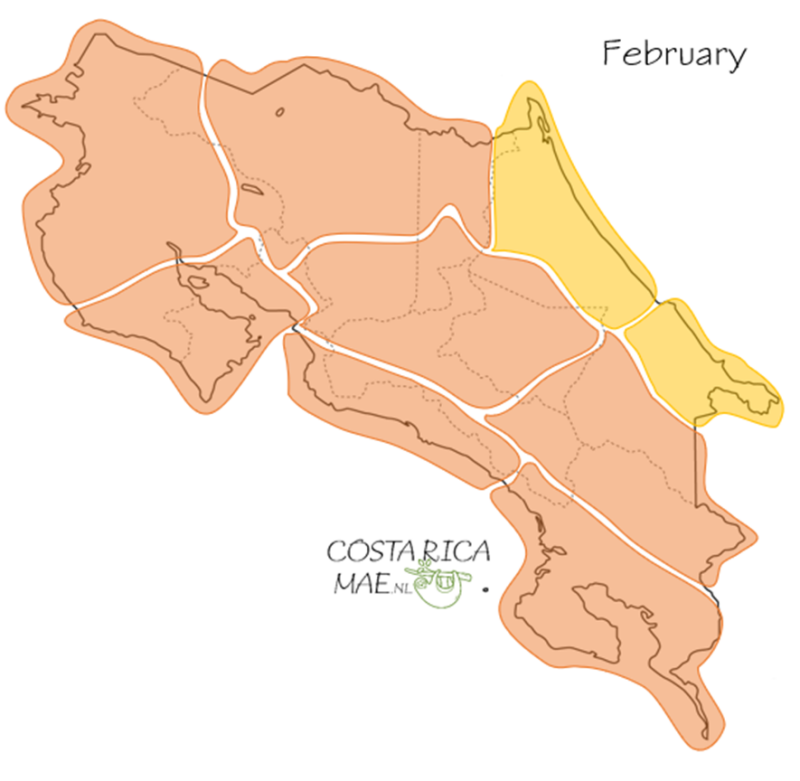 Weather Map February Costa Rica