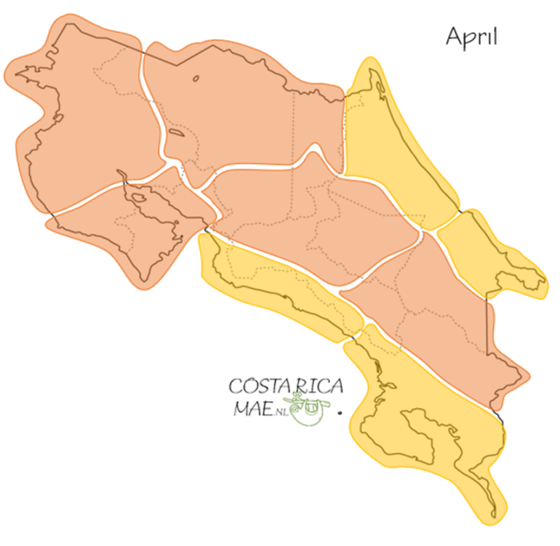 Weather Map April Costa Rica