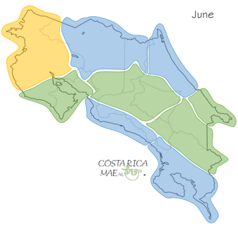 Weather Map June Costa Rica