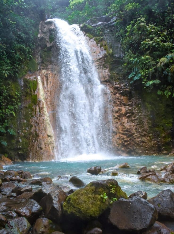 The Blue Falls Bajos del Toro Costa Rica