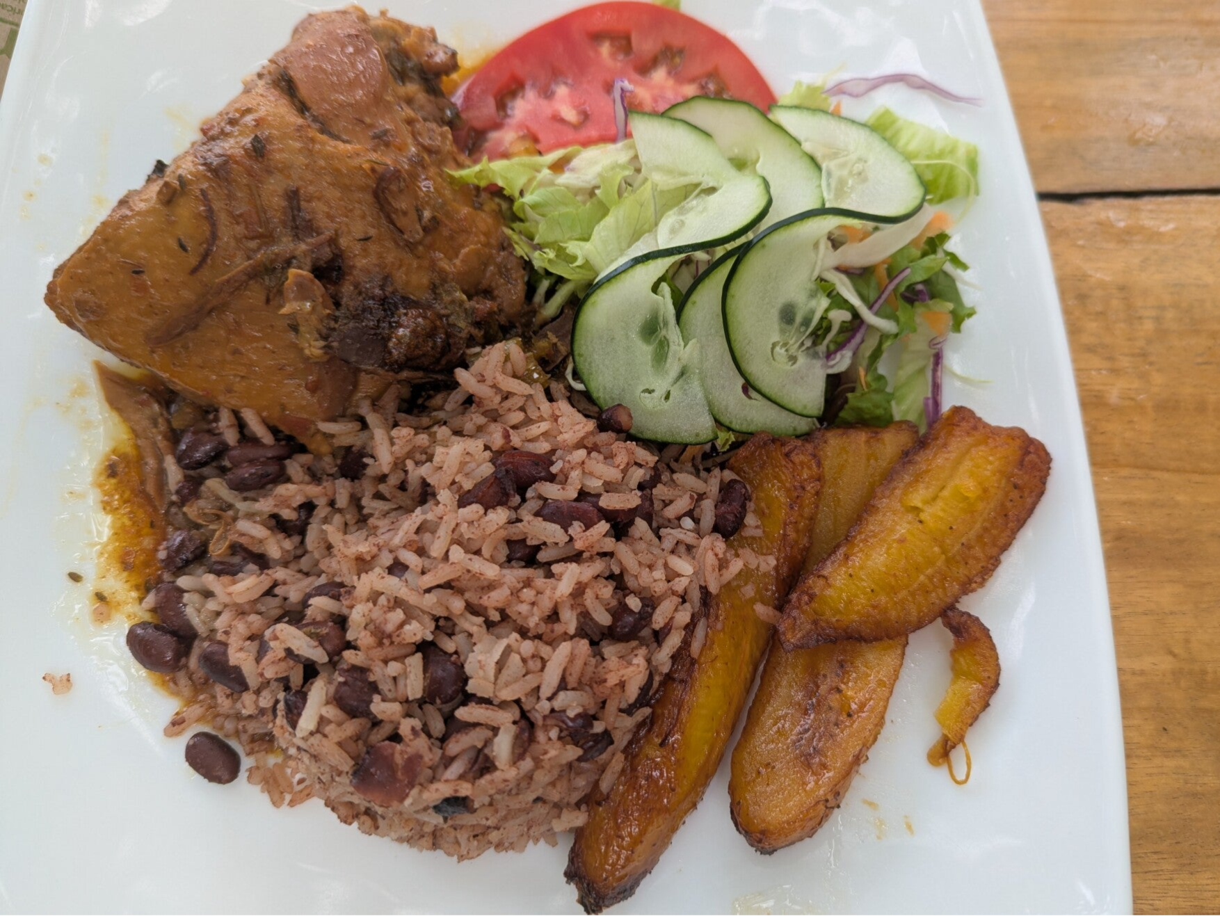 Typical Food Carribean Rice and Beans Costa Rica