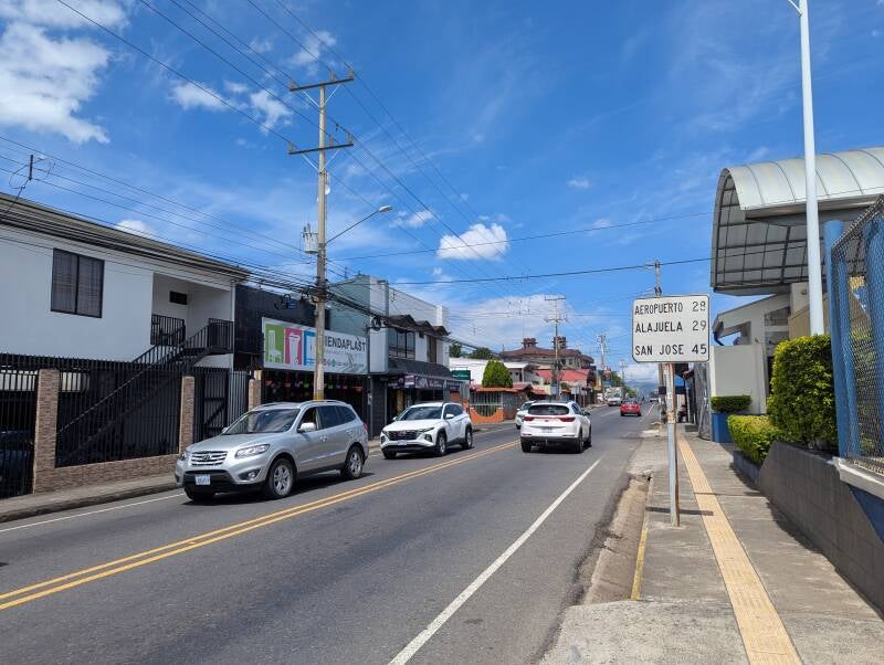 Main Road in Town Costa Rica