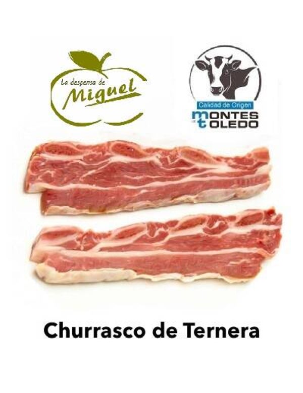 Churrasco de ternera sin hueso, Bandeja de 500 gr