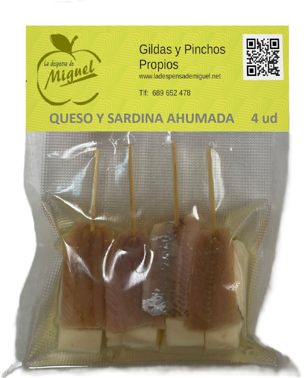 GILDA PINCHO QUESO SARDINA AHUMADA