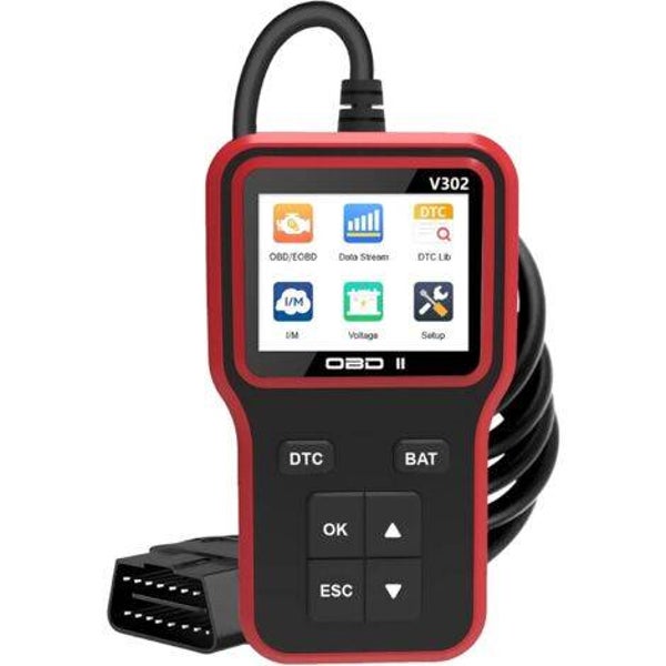 Ej.Life – Scanner OBD2 V302 – Diagnostic auto universel pour véhicules OBDII depuis 1996 – Lecture et effacement codes d'erreur – Analyse en temps réel