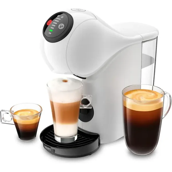 Krups Genio S Machine à capsules 0,8L blanche, Thermoblock, Éco, boissons froides/chaudes Reconditionné