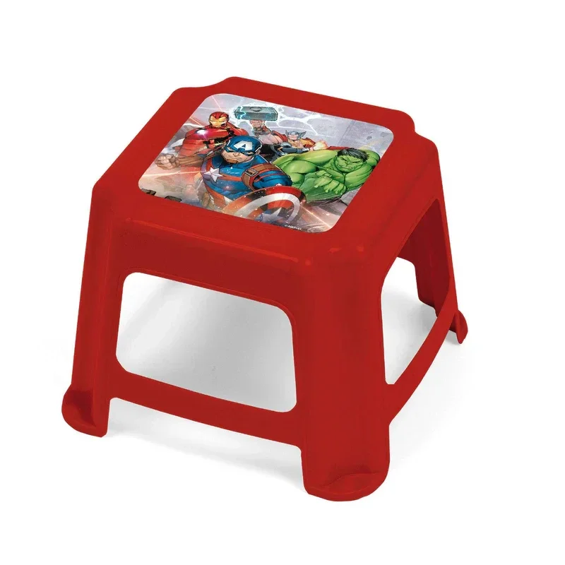Arditex Tabouret Enfant Avengers Moyen Rouge, Antidérapant, Plastique Résistant 21x26x26cm