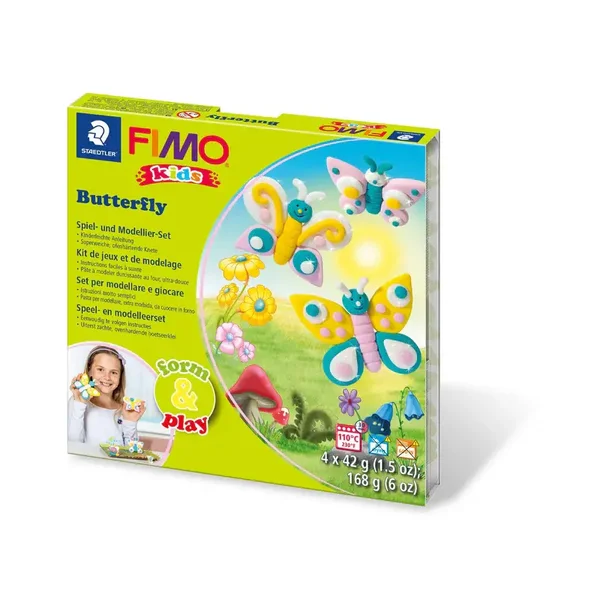 Staedtler FIMO Kids 8034 10 LYST Pâte à modeler 42g Multicolore, créativité, motricité fine Emballage Endommagé