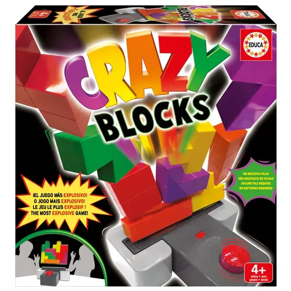 Educa Crazy Blocks Jeu de blocs de construction 16 pièces double difficulté