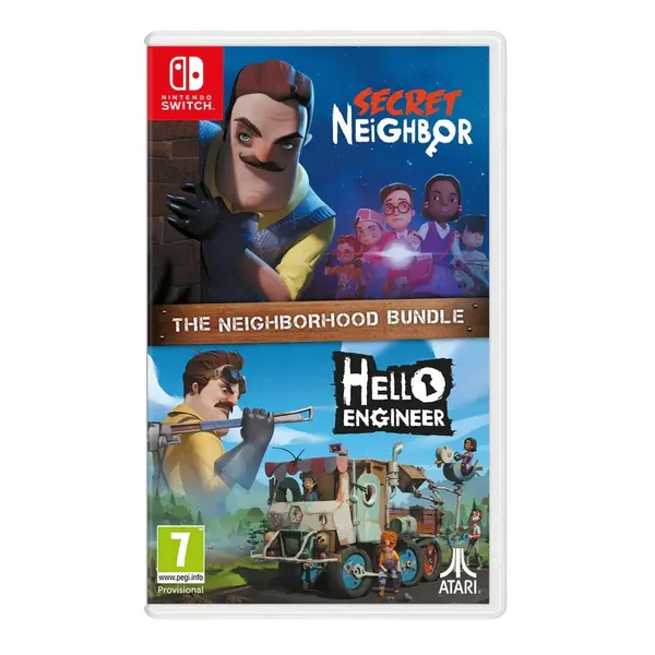 Atari 73767 Pack Nintendo Switch Jeux Secret Neighbor + Hello Engineer Multijoueur Boîtier en Anglais