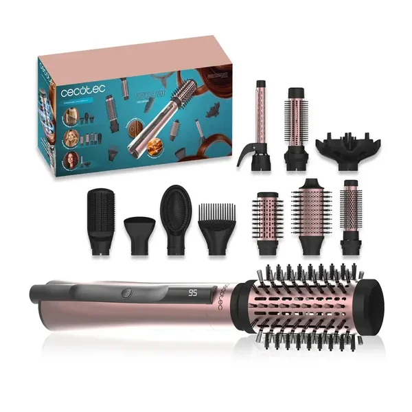 Cecotec CeramicCare 10in1 Brosse soufflante 1200W, 10 accessoires, ionique et céramique Reconditionné