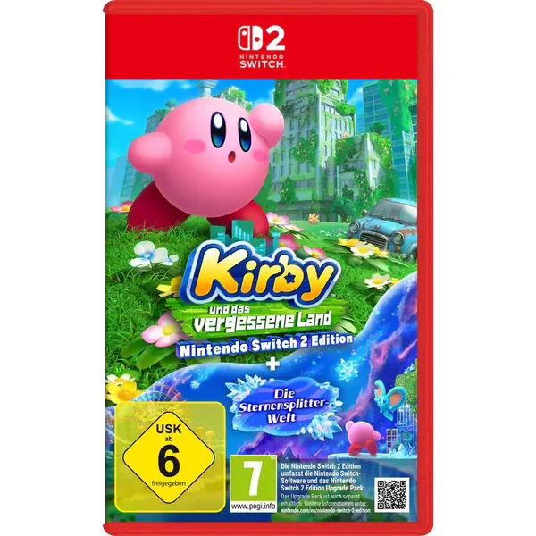 (Boîtier en allemand) Nintendo Switch 2 Kirby Forgotten Land Jeu physique 3D aventure exclusive édition Star Shard