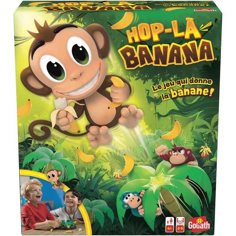 (Version française) Goliath Hop La Banana Jeu de société pour enfants adresse, réflexes et surprise