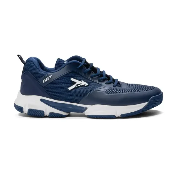 Taille : 40 (FR) - ENSEMBLE Chaussure Technique de Padel avec Semelles Gel Triple Couche Bleu