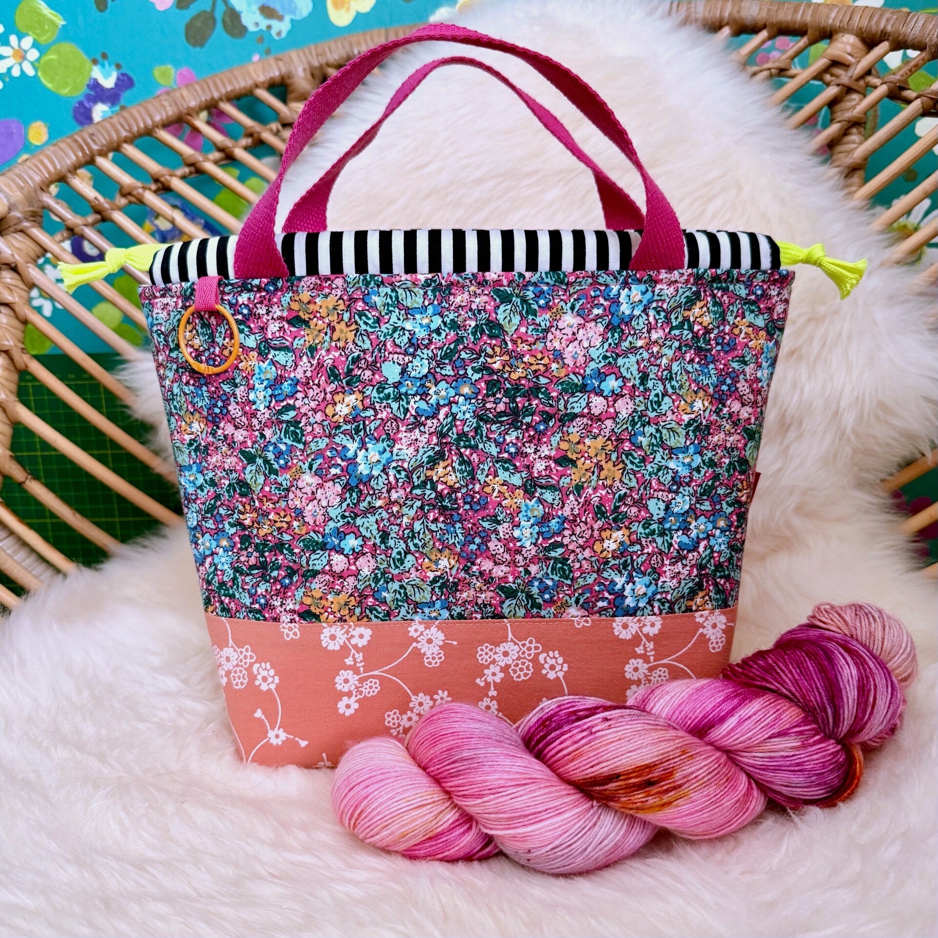 Project bag Electric Meadow – Boxy met vakjes