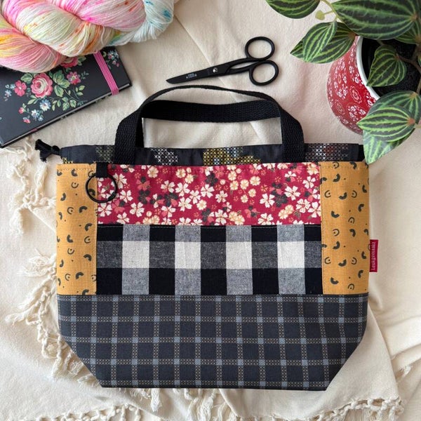 Project bag Down on the Prairie – Boxy Patchwork met vakjes