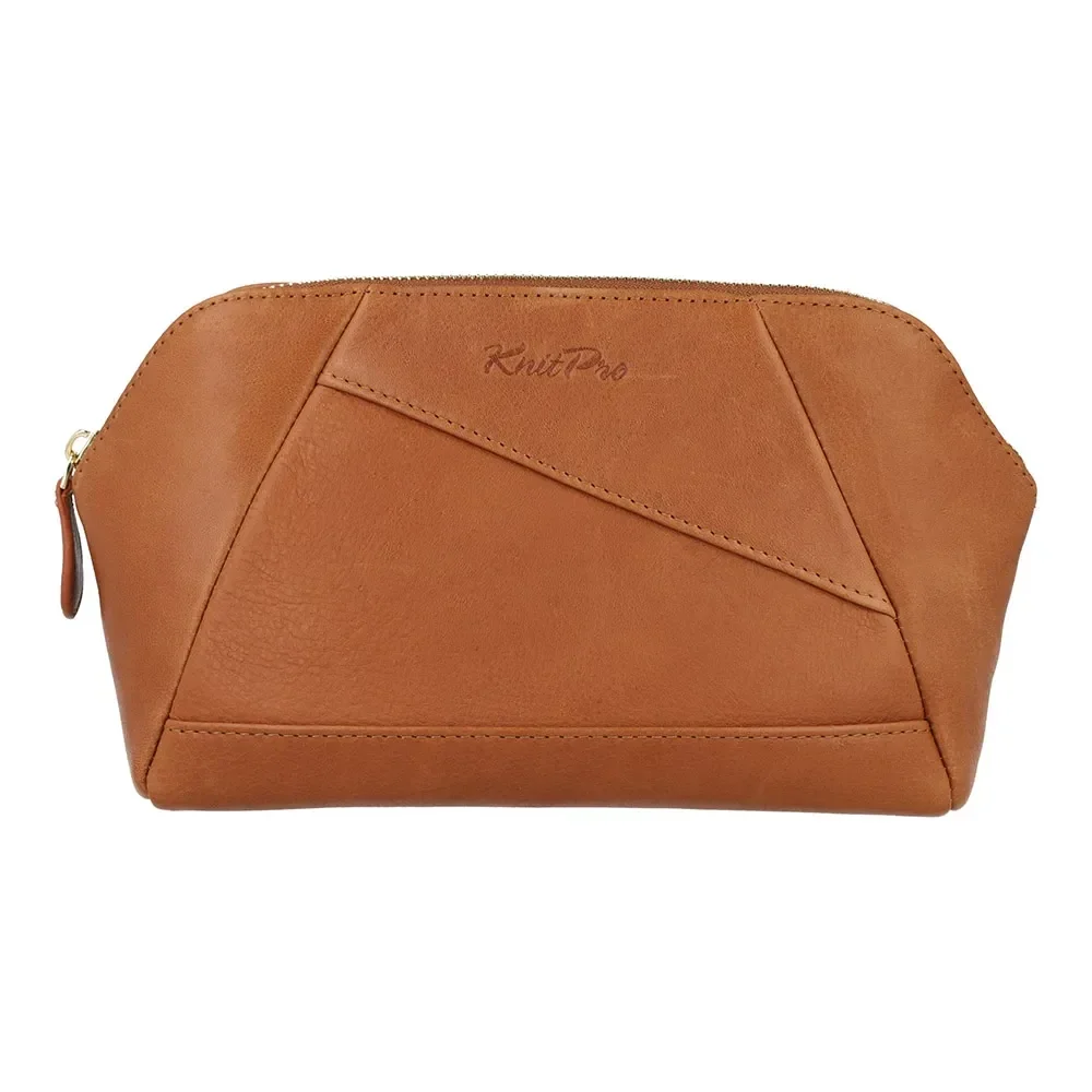 KnitPro Eden leren projecttas – Bruin